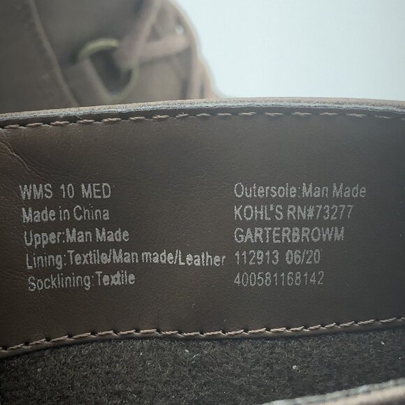 Ortholite beige hidden wedge platform ankle booties boots lace up sz 10 - Picture 10 of 13